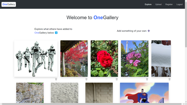 image gallery screenshot